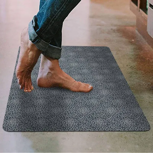 Shape28 Floor Mat Ultra-Thin Kitchen Bathroom Rug with Non Slip Rubber Backing 35”x23”