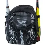 Rawlings | SAVAGE Backpack Equipment Bag | T-Ball / Youth Baseball &amp; Softball | 