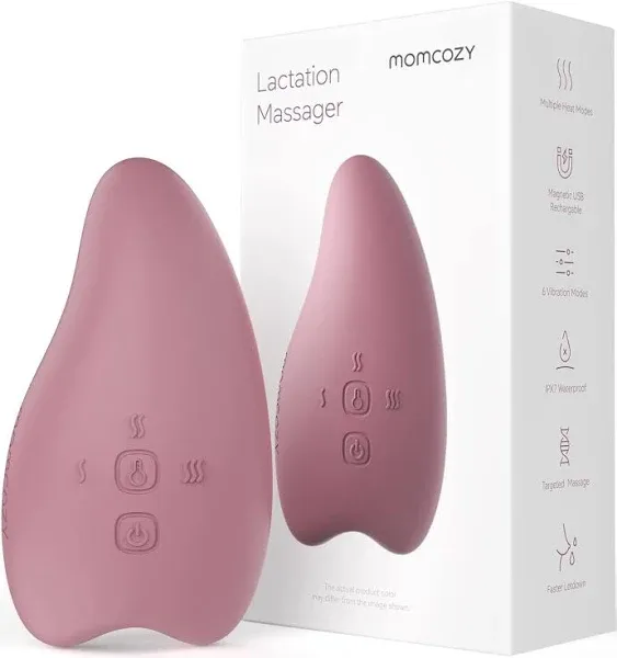 Momcozy Warming Lactation Soft Breast Massager 2-in-1 Clogged Ducts Improve flow