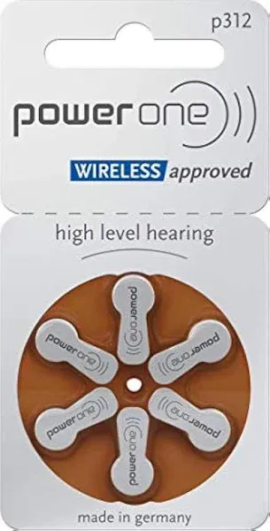 Powerone Hearing Aid Batteries Size