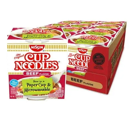 Nissin Beef Flavor Cup Noodles