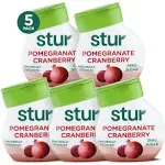 Stur -Pomegranate Cranberry, Natural Water Enhancer, 5 Bottles, Makes 100 Flavored Waters - Sugar Free, Zero Calories, Kosher, Liquid Drink Mix Swee