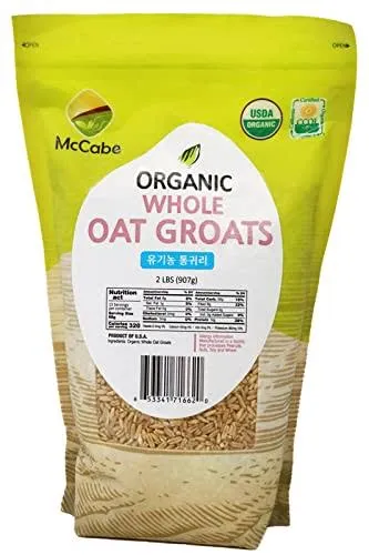 McCabe Organic Whole Oat Groats, 2lbs