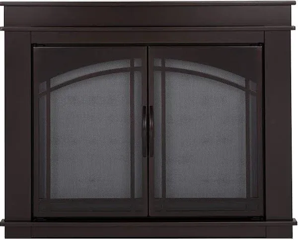 Pleasant Hearth Fenwick Medium Fireplace Glass Doors