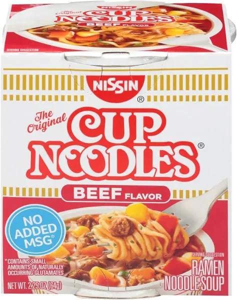 Nissin Beef Flavor Cup Noodles