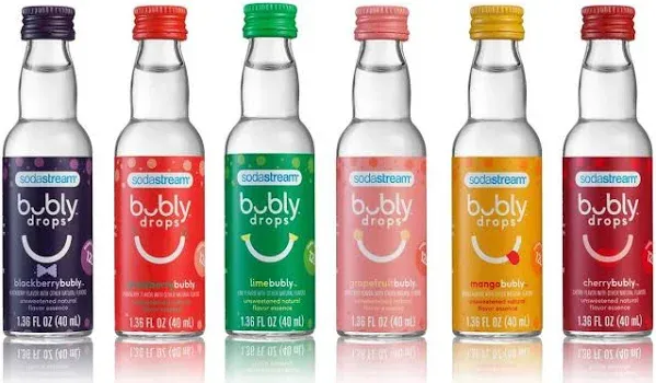 SodaStream Bubly Drops - Variety Pack - 6pk/1.36 fl oz