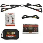 ISO-FLO Isometric Exercise Equipment - Suspension Trainer Straps & Resistance Bands for Calisthenics, Pilates and Strength Training, Portable Home Gym Back, Core, Leg, Arm Workout Equipment