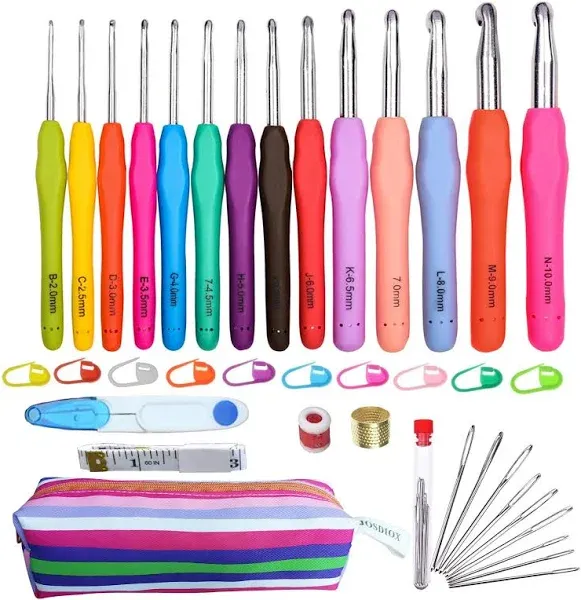 Ergonomic Crochet Hooks Set