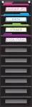 Black 10 Pocket File Storage Pocket Chart (14" x 58")