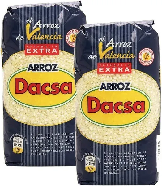 Arroz Rice Dacsa Round Rice D.O. Valencia - 2 bags of 2.2 LBs