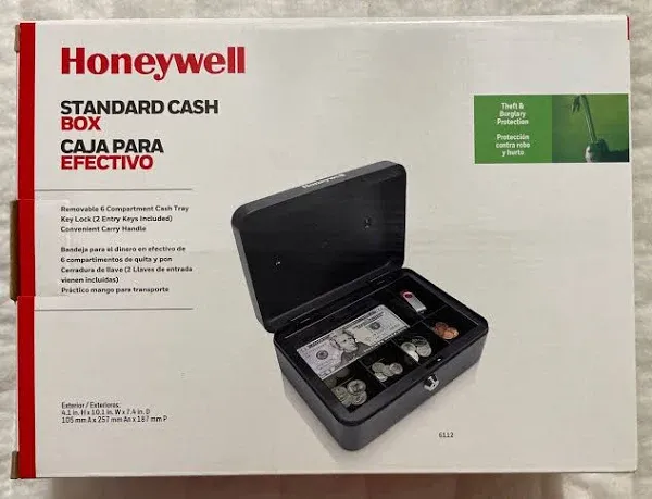 Honeywell 6112 Standard Steel Cash Box