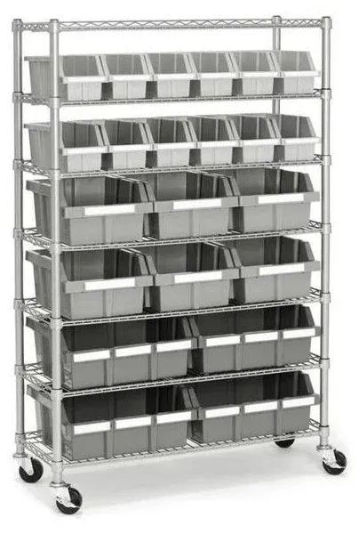 7-Tier NSF 22-Bin Rack