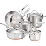 Anolon Nouvelle Copper Stainless Steel Cookware Set