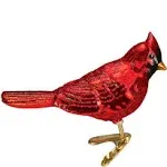 Old World Christmas Shiny Red Northern Cardinal Ornament