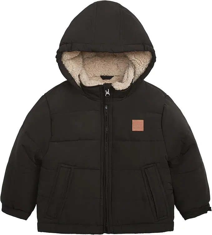 LONDON FOG Boys' Active Puffer Jacket Stylish Winter Coat