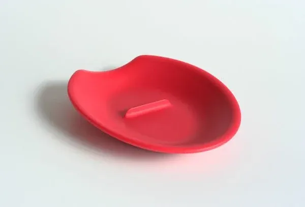 Egg Cracker &amp; Spoon Rest (Jet Black) - Perfectly Cracks Eggs &amp; Contains Messes