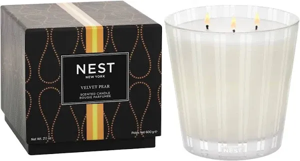 NEST New York Fragrances 3-Wick Scented Candle VELVET PEAR 21.2oz RETIRED SCENT