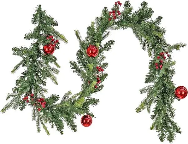 National Tree Company First Traditions Scotch Creek Fir Pre-Lit Garland