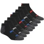 Puma Men's 8 Pack Low Cut Socks 10-13 Black