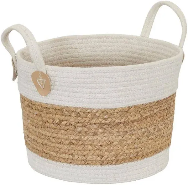 Corn and Hyacinth Wicker Basket