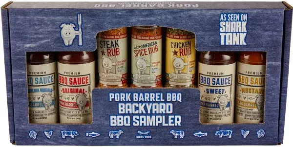 BBQ Gifts for Men - Sauce Spices and Seasonings Sets Gift Packs - Backyard BB...