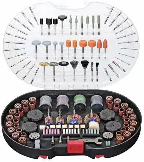 305-Piece Rotary Tool Accessories Kit, 1/8-inch Diameter Shanks, Universal Fi...