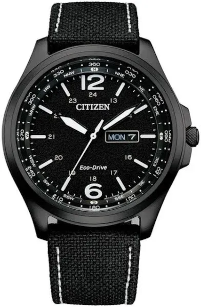 NWT CITIZEN Eco-Drive CLASSIC Black Leather Men&#039;s Watch - AW0115-03E  MSRP: $325