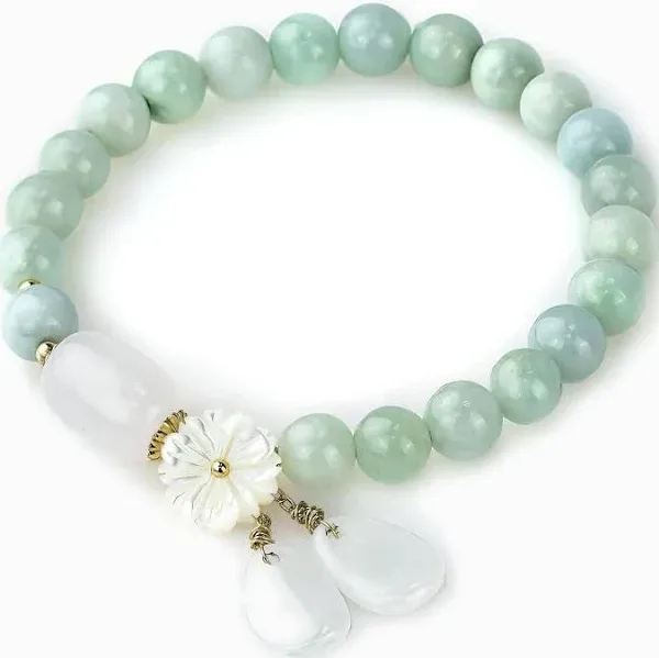 Natural Jade Elastic Bracelet