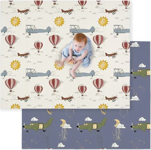 JumpOff Jo Baby Play Mat - Large Folding Foam for Take Flight 