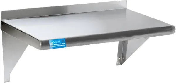 Amgood 12" x 60" Stainless Steel Wall Mount Shelf