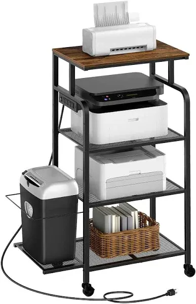 MAHANCRIS Printer Stand with Charging Station