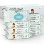 Baby Wipes, Momcozy Water Wipes-Extra Large Size Design, 99% Water Based Wipes, Unscented & Hypoallergenic, Cleansing & Moisturizing Baby Wipes for Sensitive Skin, 240 Count (4 Packs)