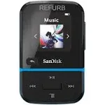 SanDisk 16gb Clip Sport Go MP3 Player, Blue - SDMX30-016G-G46B