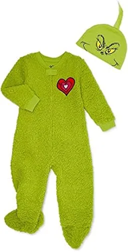 Dr. Seuss The Grinch Christmas Matching Family Pajamas Toddler Union Suit