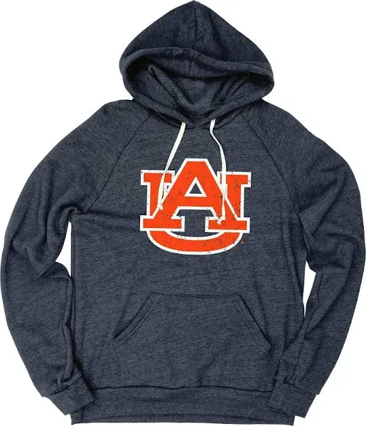 Blue 84 Auburn Tigers Vintage Icon Tri-Blend Hoodie