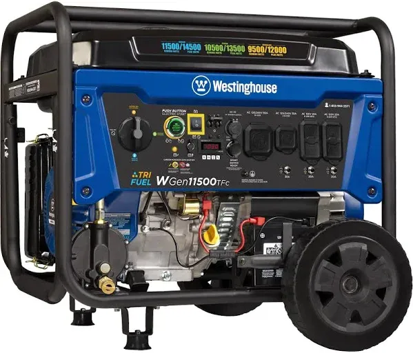 Westinghouse WGen11500TFc 11500-Watt Tri Fuel Portable Generator