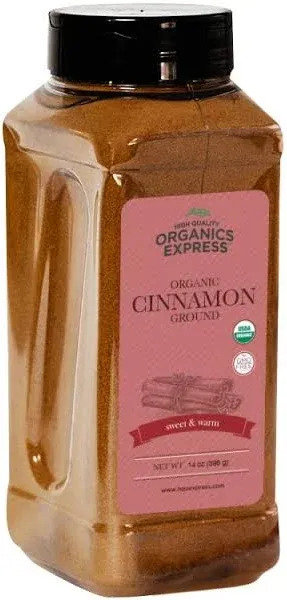 HQOExpress Organic Ground Cinnamon - Certified Organic - Gluten-Free - Keto F...