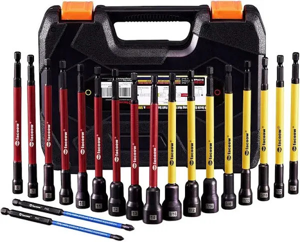 Facoow Magnetic Nut Driver Set for Impact Drill