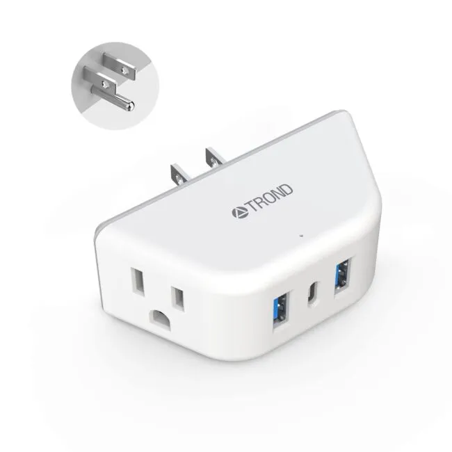 Multi Plug Outlet Extender with USB, 2 Outlet Splitter with 3 USB Wall Charge...