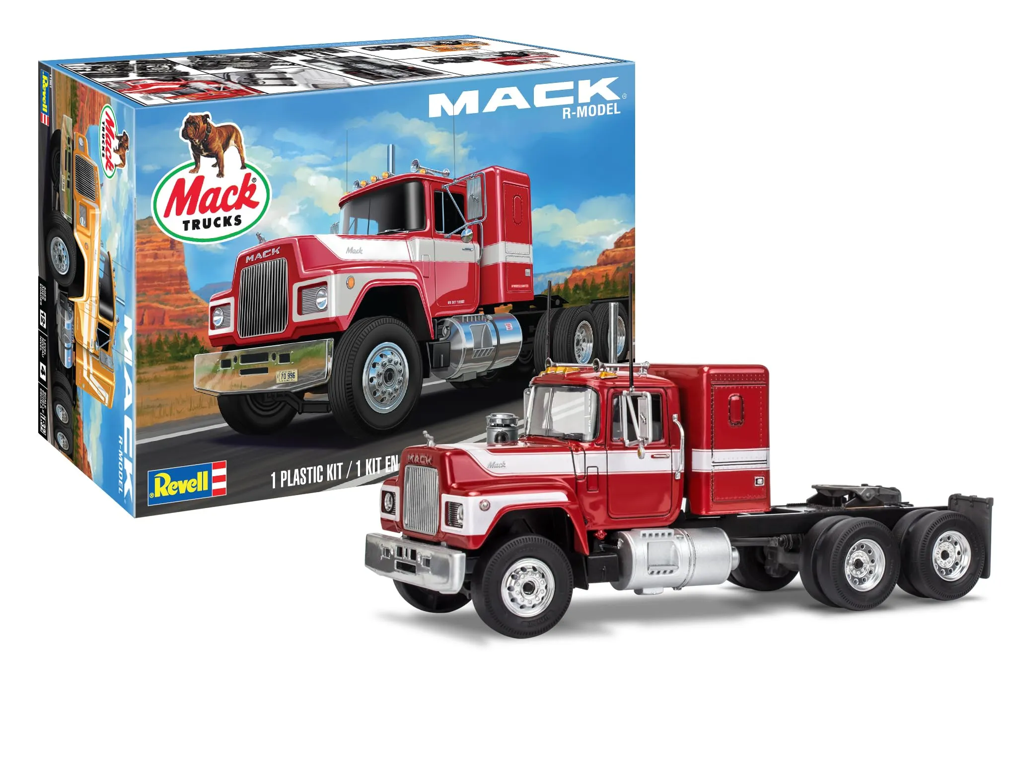 Revell Mack R-Model 1:32 Scale Semi Truck Plastic Model Kit