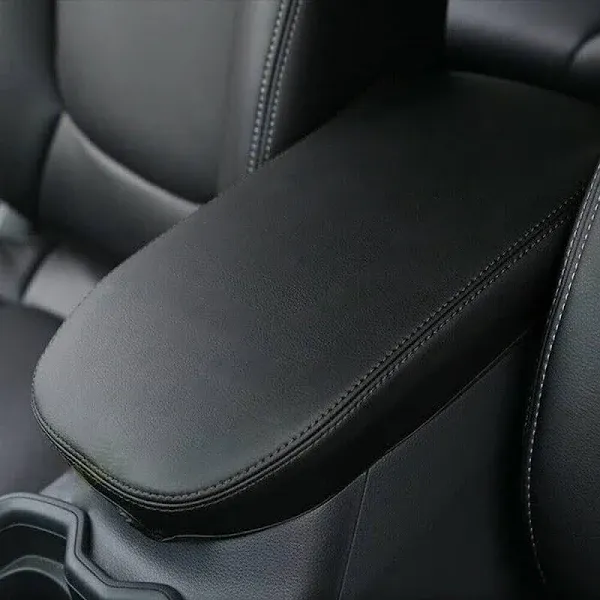 Fit For Toyota RAV4 2019-2024 Armrest Center Console Lid Cover PU Leather