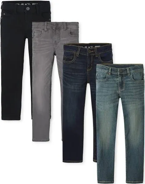 The Children&#039;s Place Boys Multipack Basic Stretch Straight Leg Jeans