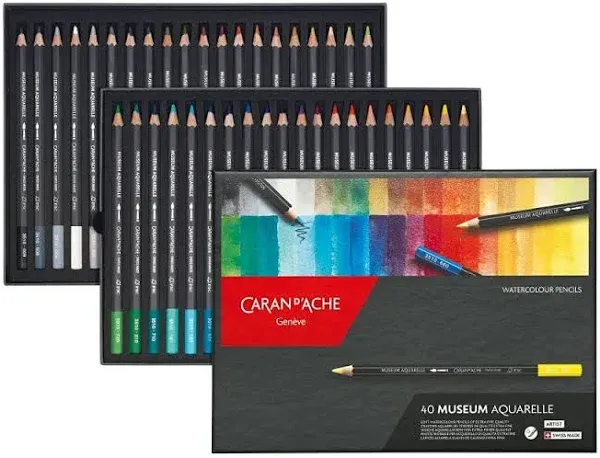 Caran D&#039;ache Museum Aquarelle Pencil Sets Landscape Set 20 Colors 3510.420