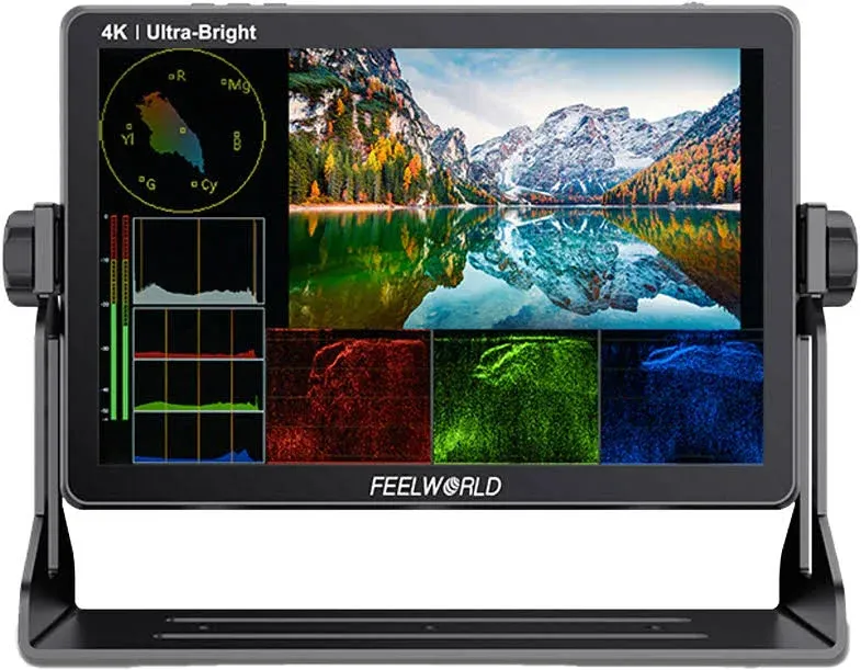 Feelworld LUT11S 10.1 Zoll 2000nit Touchscreen DSLR Kamera Feldmonitor 3G SDI 4K ...