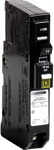 Square-D QO115PCAFIC Single Pole Circuit Breaker