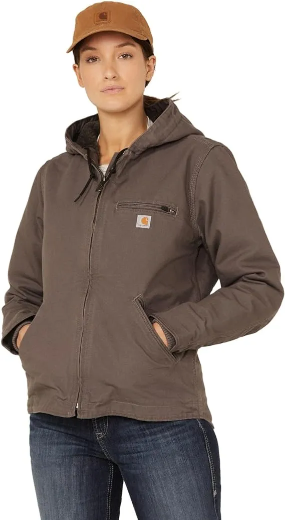 Carhartt Women's Washed Duck Sherpa Lined Jacket