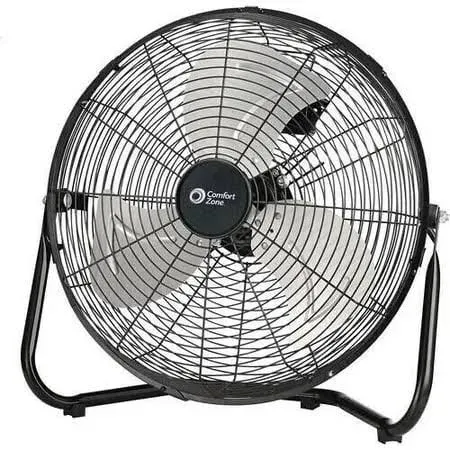 Comfort Zone 12" 3-Speed High-Velocity Cradle Floor Fan