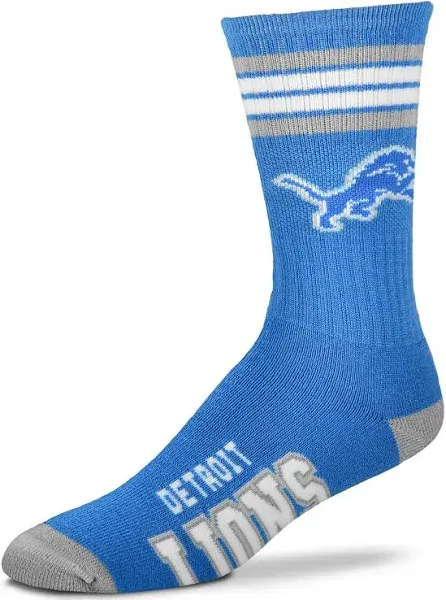 4 Stripe Deuce Detroit Lions Socks