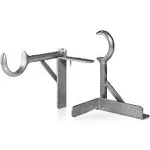 Tap Bracket 30 lbs As Seen On TV Steel Curtain Bracket, Silver