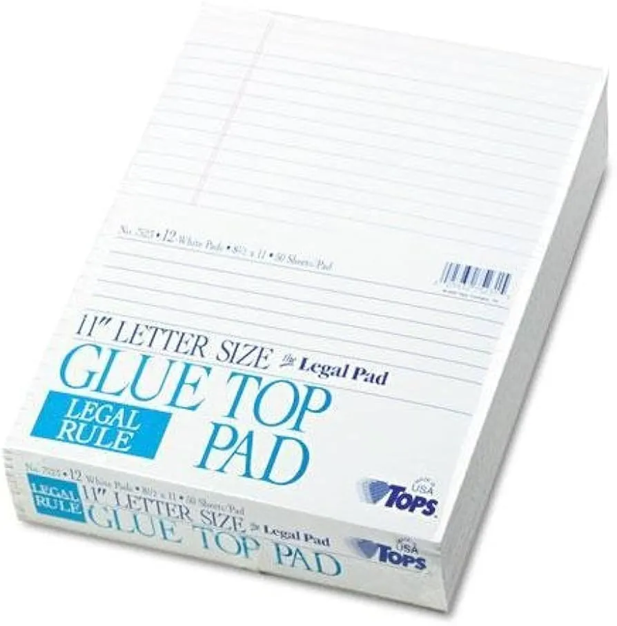 Tops The Legal Pad Glue Top Pads